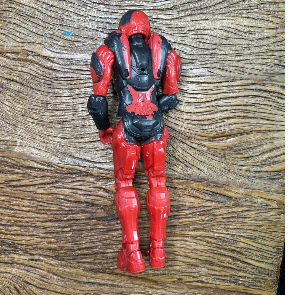 Halo Spartan Action Figure 12 Inch Red Black Armor Wicked Cool Toys Xbox UNSC